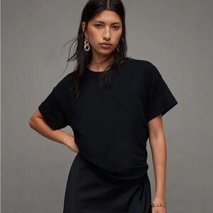 All Saints Briar crew neck black t shirt S